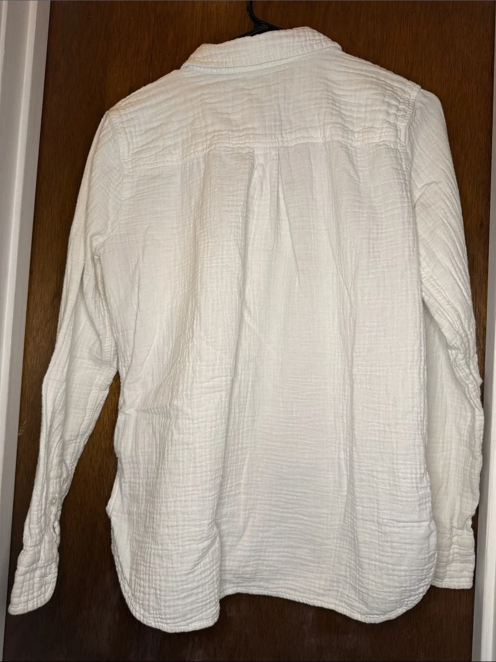 J. Crew cotton white Textured Casual Button-Down Shirt